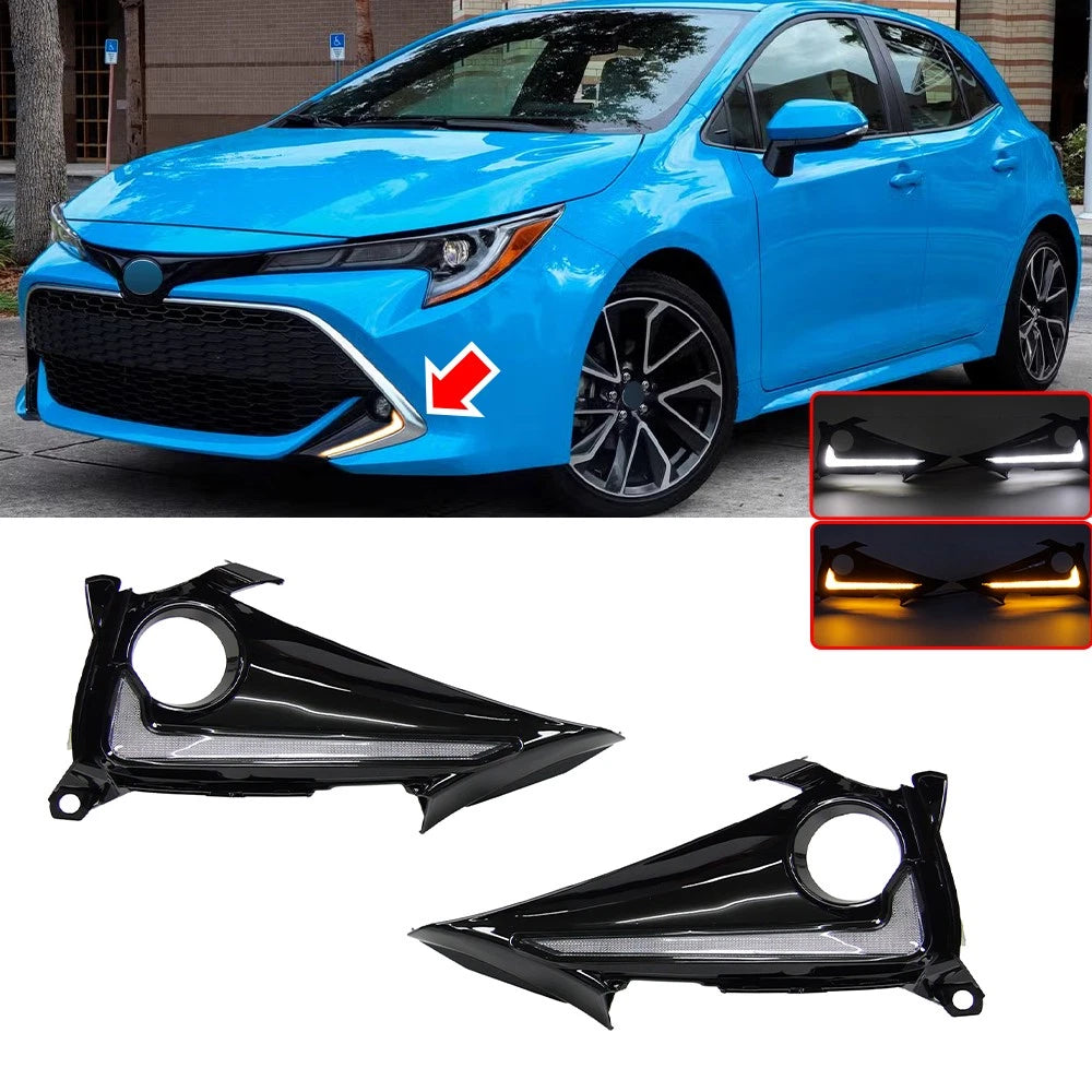 LED Fog Light Daytime Running Lights for Toyota Corolla Hatchback (2019–2022)