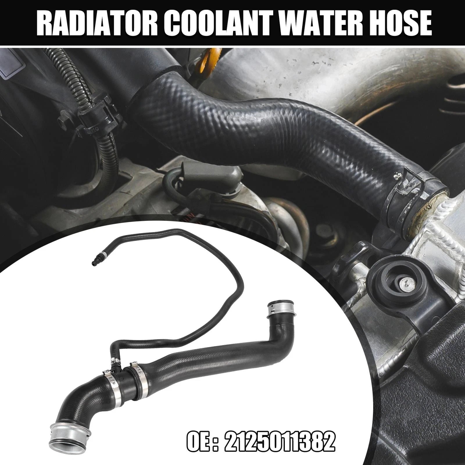 Upper Radiator Coolant Hose 2125011382 for Mercedes-Benz E350 (2010–2011)