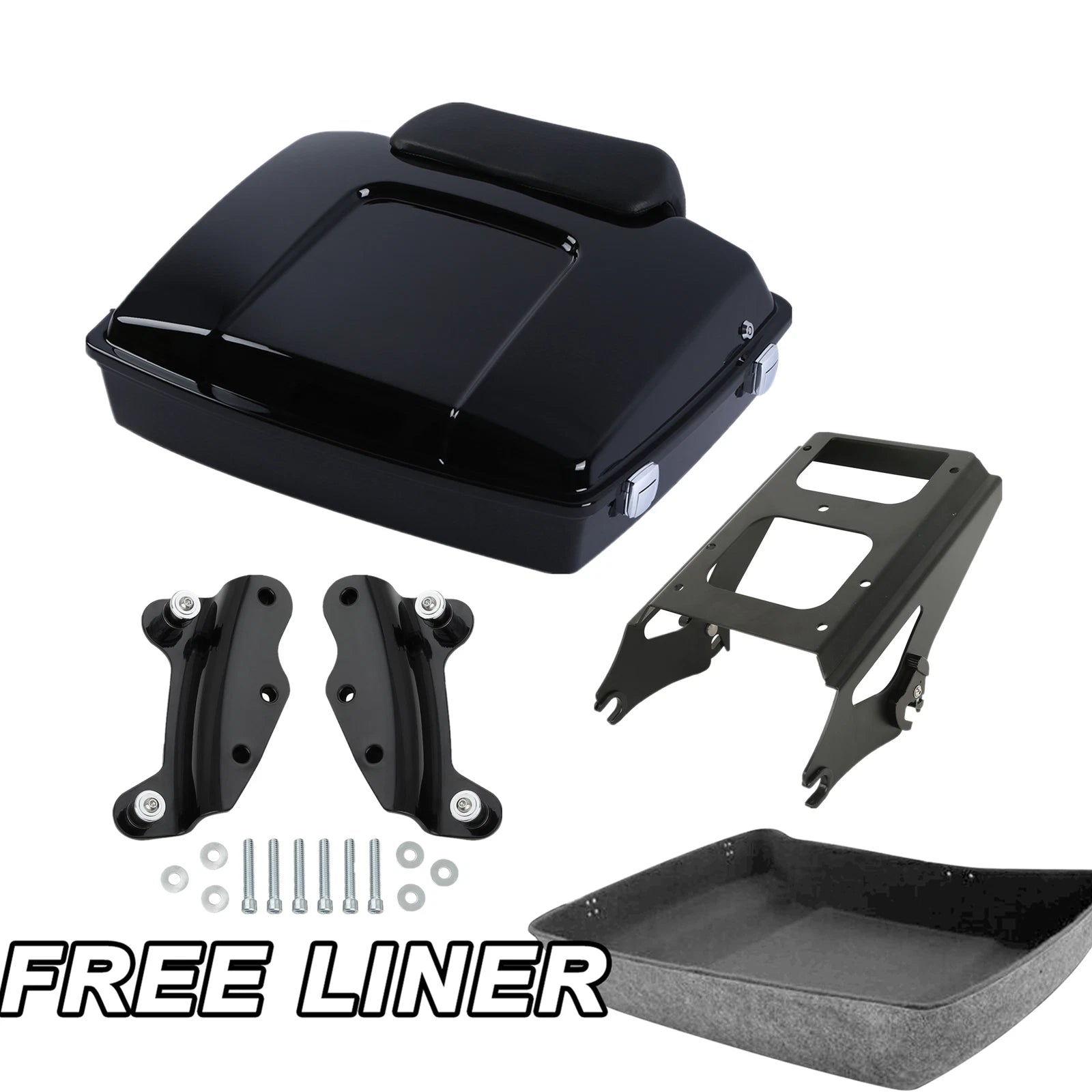 Trunk Mount Rack Pad Hardware for Harley Street Glide (2009–2013)