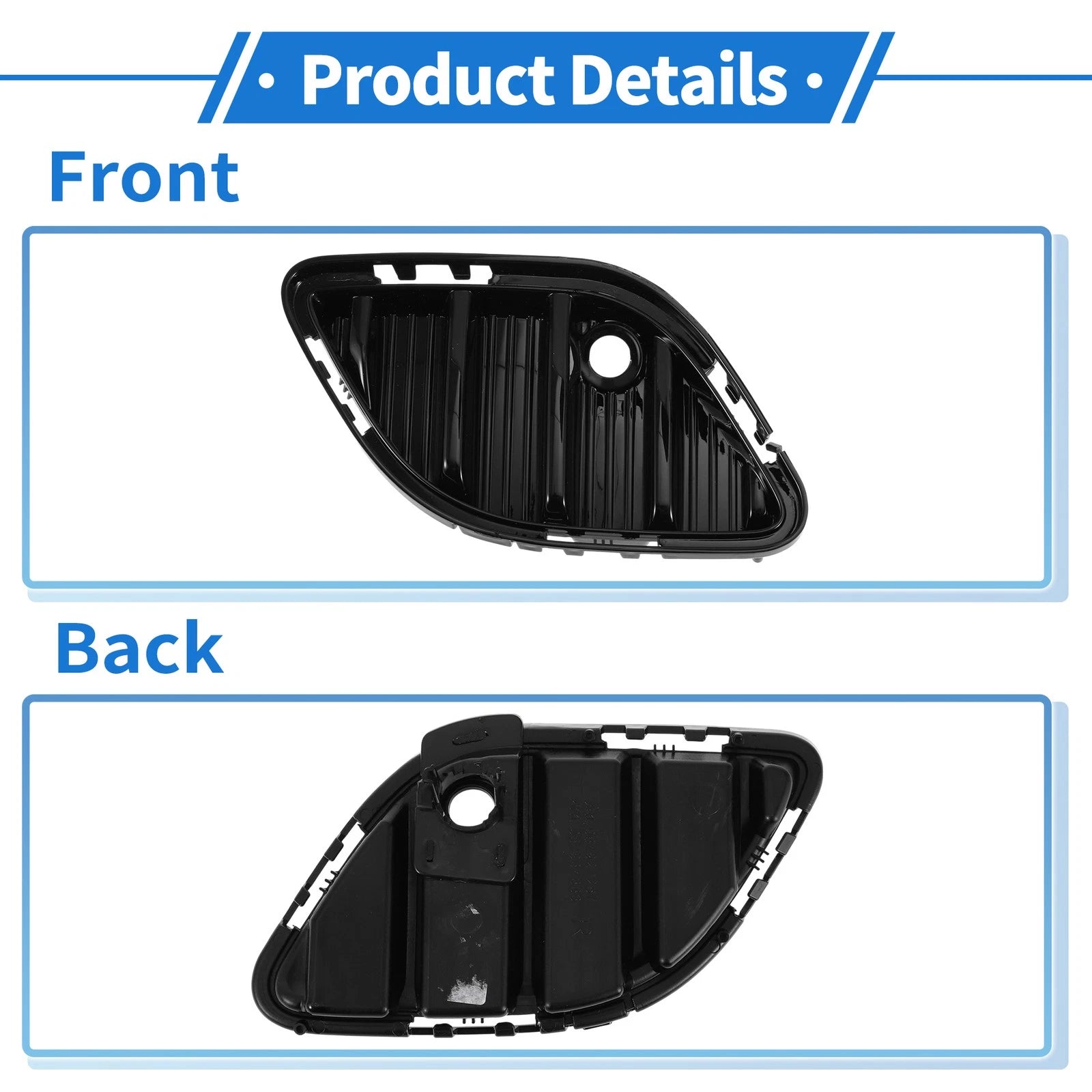1 Pc Fog Light Grill for Buick Envision (2021–2023) No. 84934333 Black