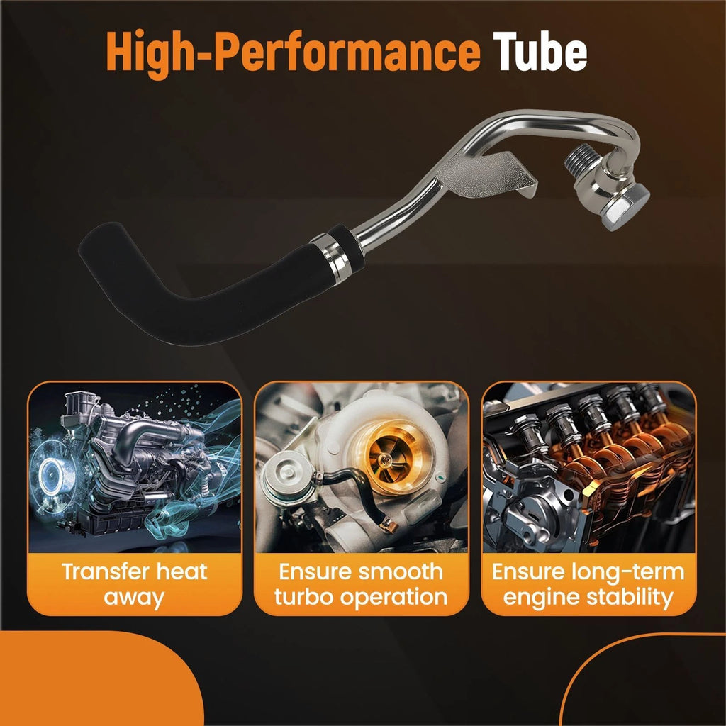 Turbo Coolant Hose Line for BMW 550i X5 4.4L (2009–2013) Stainless Steel