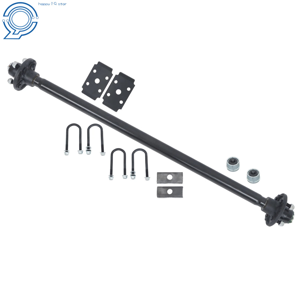 2000lbs Trailer Axle for Light Trailers (4 Lug, 4' Hub Face)