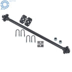 2000lbs Trailer Axle for Light Trailers (4 Lug, 4' Hub Face)