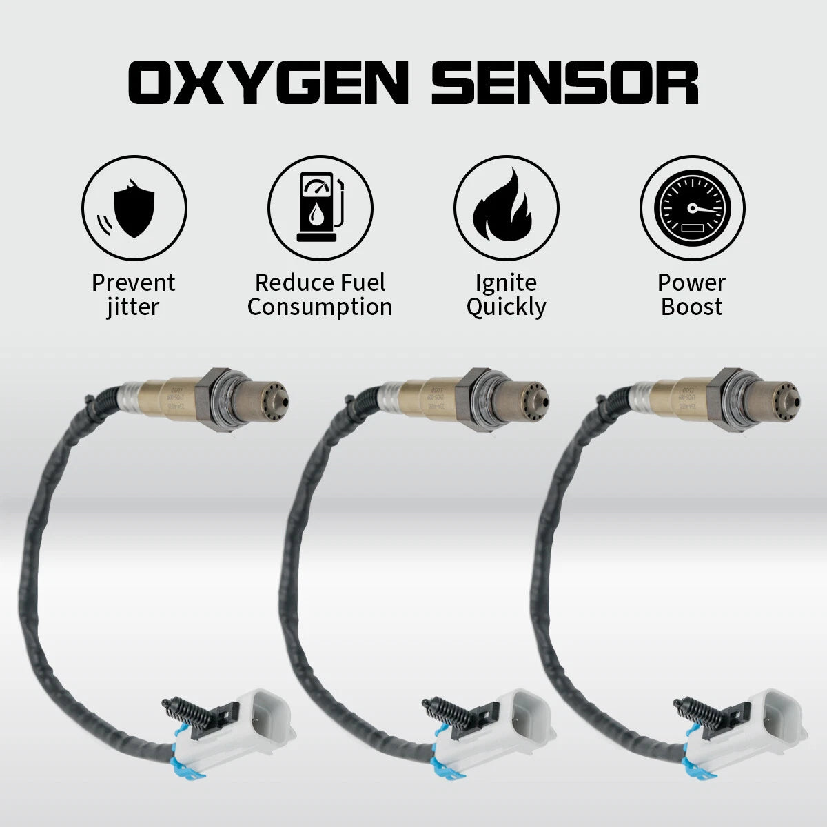 Set of 3 Oxygen Sensors for Chevrolet S10 Blazer V6 4.3L (2002–2004)