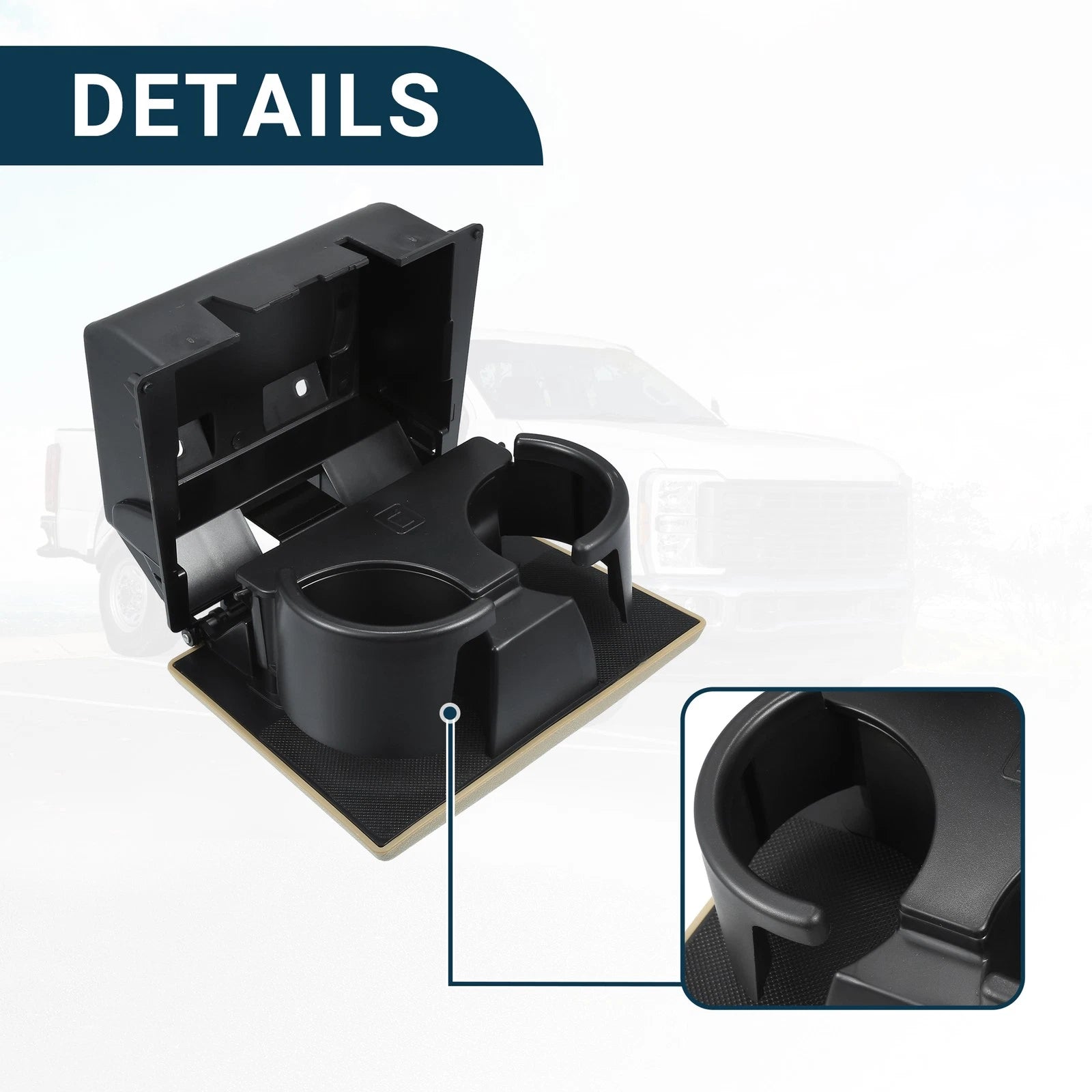 Cup Holder for Ford F-250 Super Duty (2008–2010) Brown