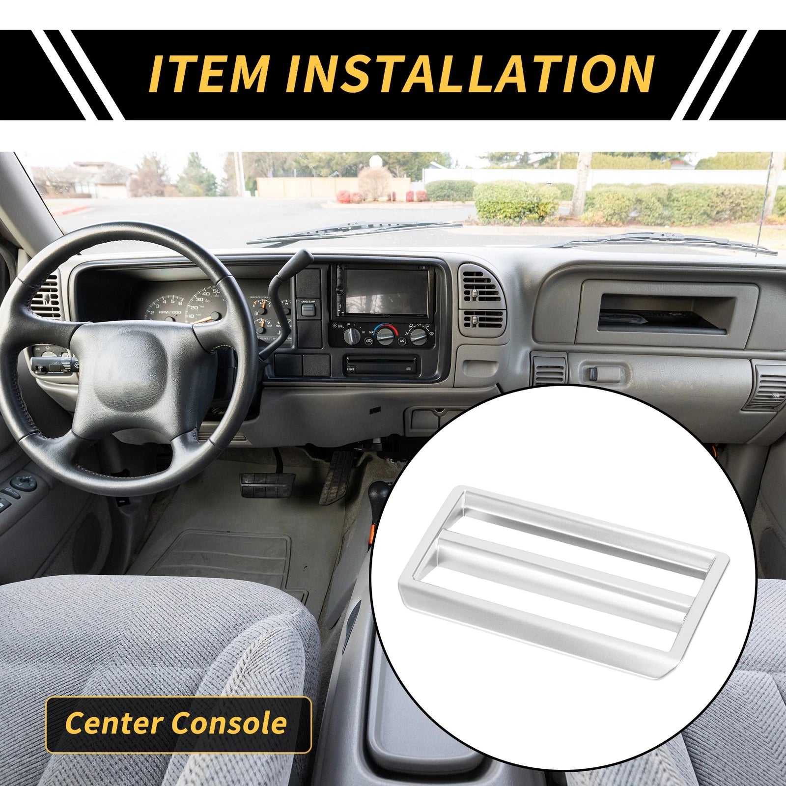 Side Console Headlight Switch Button Panel Cover for Toyota Tundra (2022–2024)