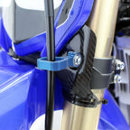 Billet Front Brake Hose Line Guide Clamp for Yamaha YZ250F YZ450F (2010–2022) Blue
