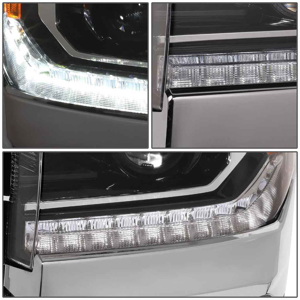 Left Side LED DRL Projector Headlight for Chevy Silverado GMC Sierra (2016–2019)