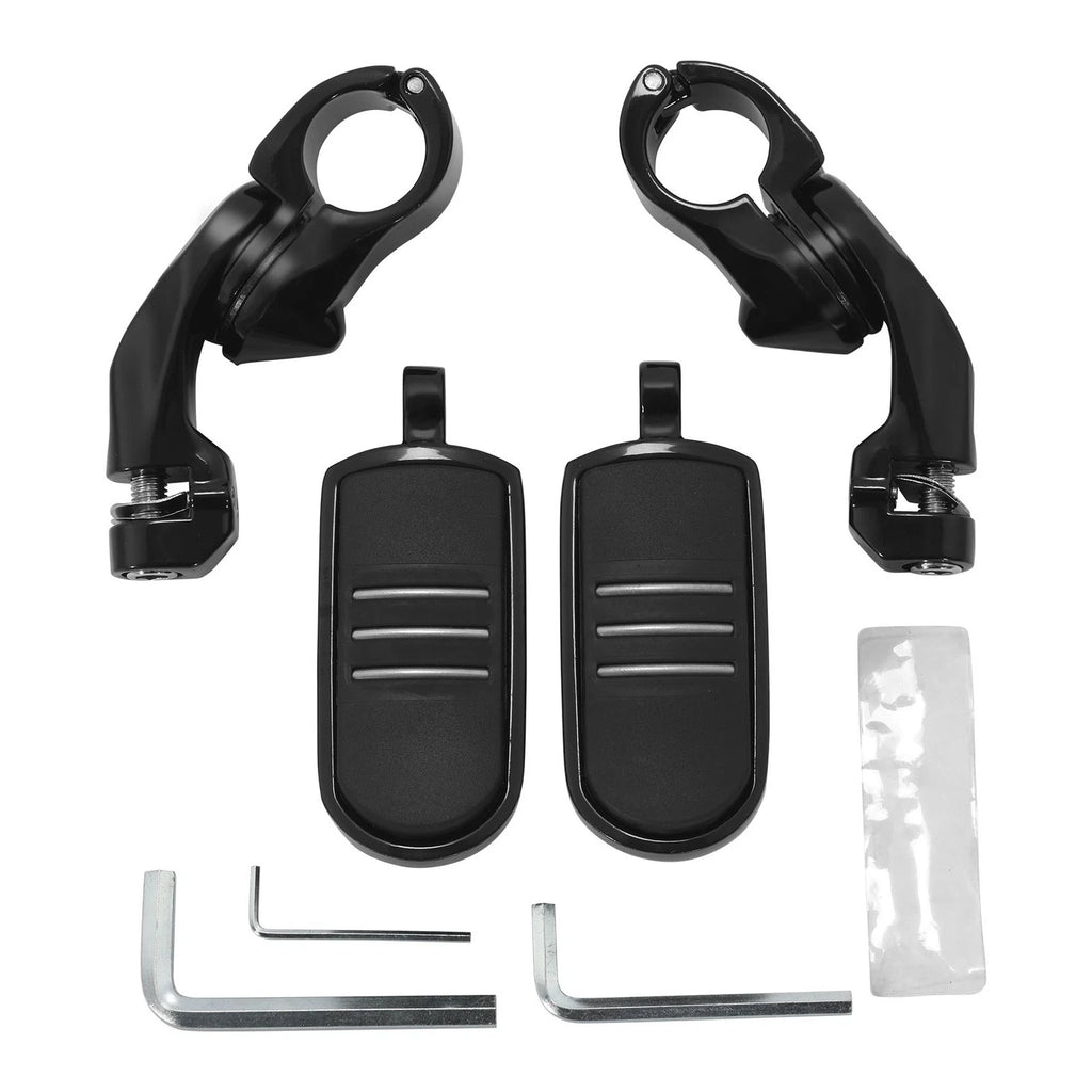 Short Angled Highway Pegs for Harley (1-1/4", Black)