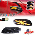 2X Union Jack Amber LED Fender Side Marker Lights for Mini Cooper (2014–2023)