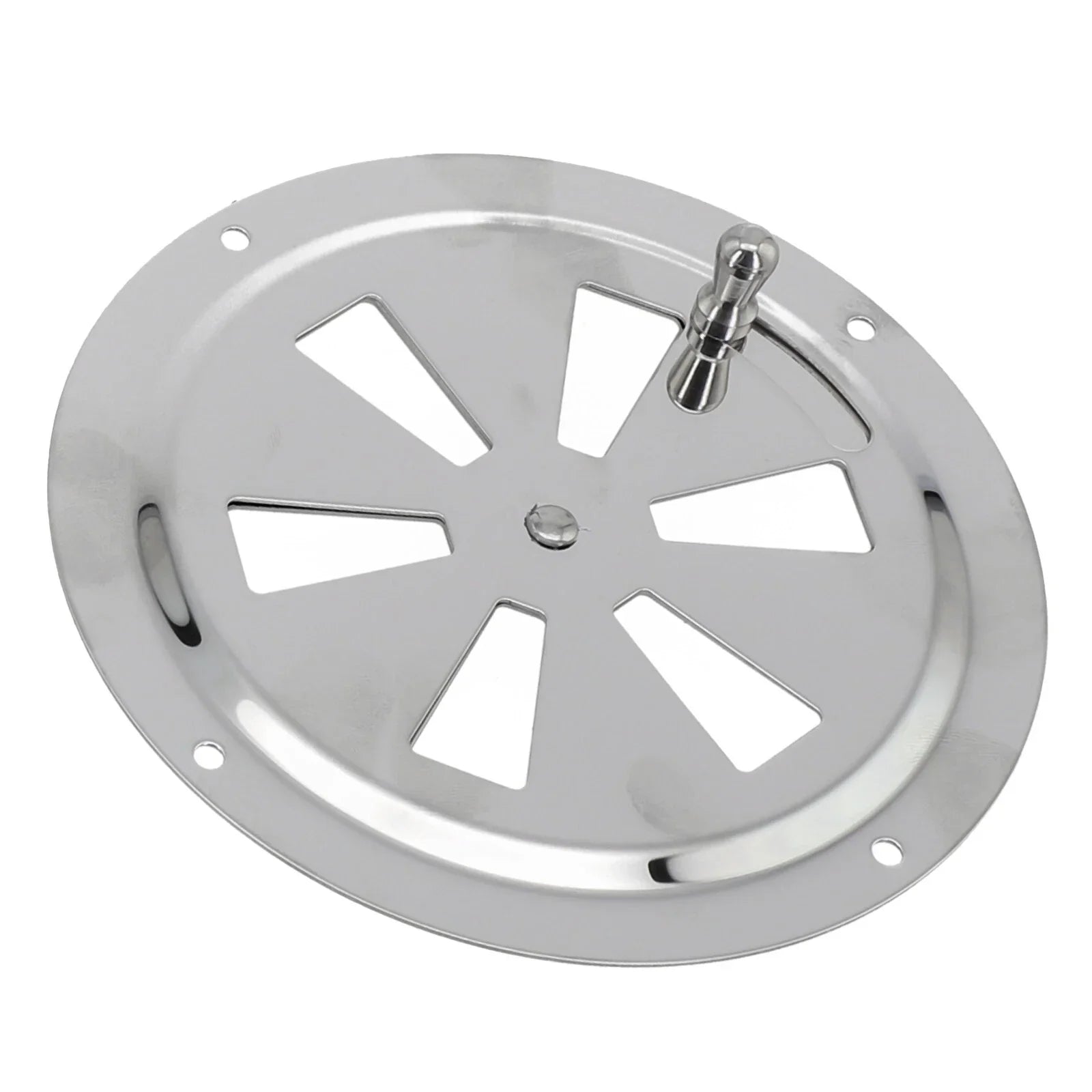 5 x Stainless Steel Marine Air Vent Butterfly Boat Round Louvered Vent for Boat