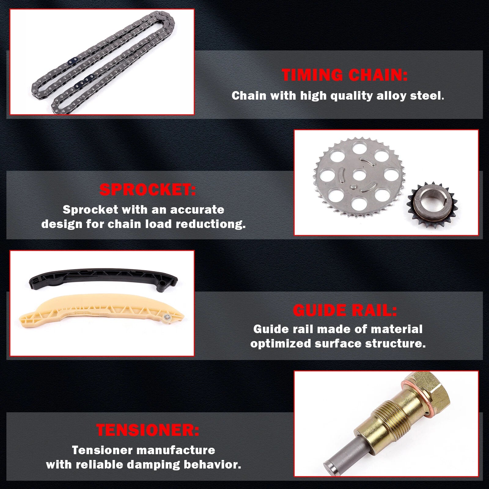 Timing Chain Kit for Ford Fiesta 2003-2009, Ford Courier 2001-2006