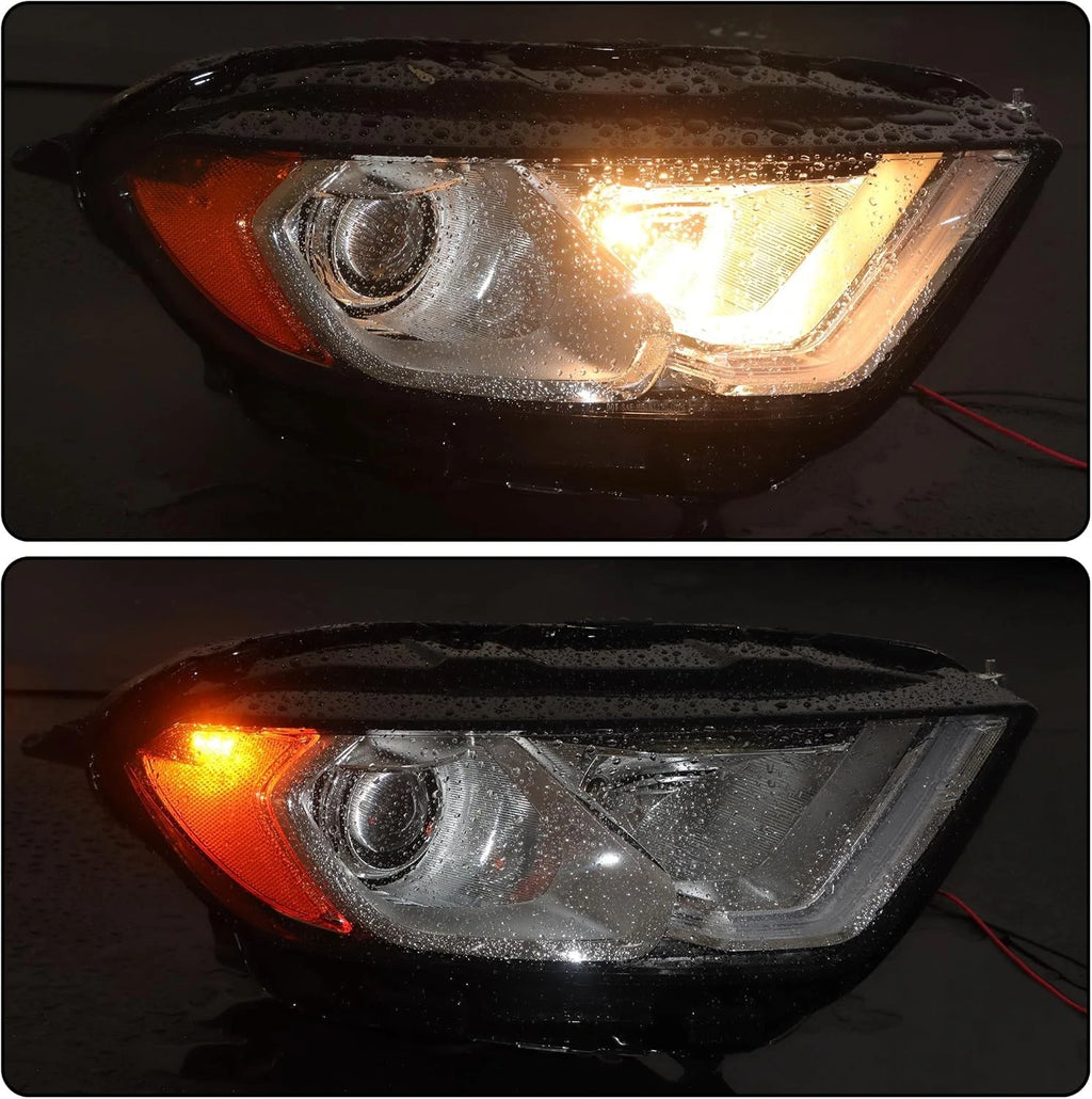 Halogen Headlight Chrome Passenger Side with LED DRL for Ford EcoSport (2018–2023)