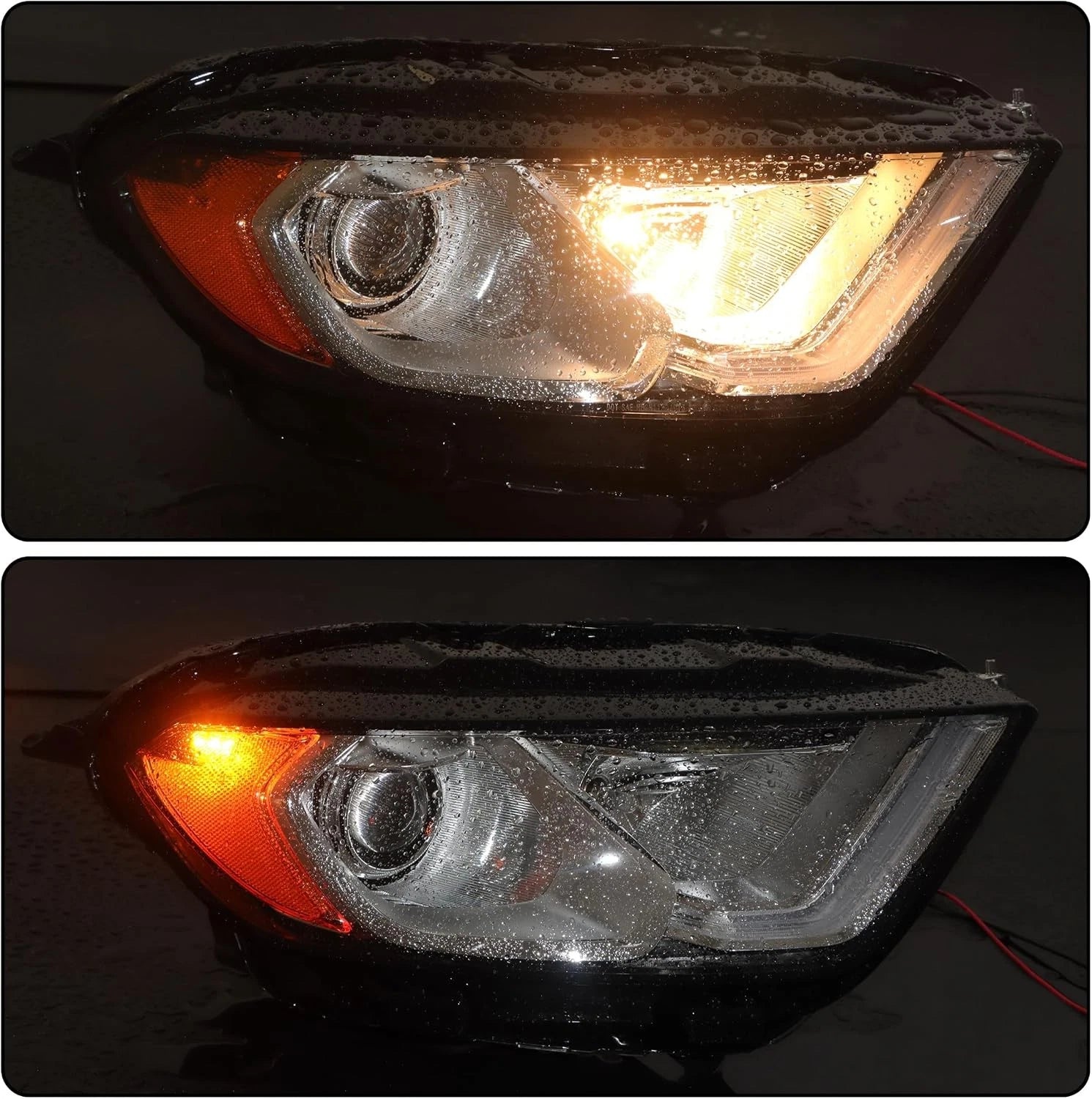 Halogen Headlight Chrome Passenger Side with LED DRL for Ford EcoSport (2018–2023)