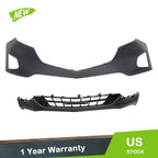 Front Bumper Cover for Chevy Equinox (2018–2019) Black Plastic