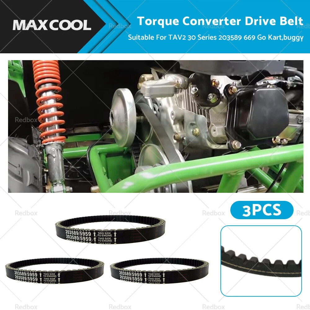 3X Drive Belt for Comet TAV2 30 Series Manco 5959 Coleman KT196