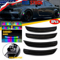 8x Dynamic RGB Smoke LED Side Marker Lights for Dodge Charger (2015–2023)