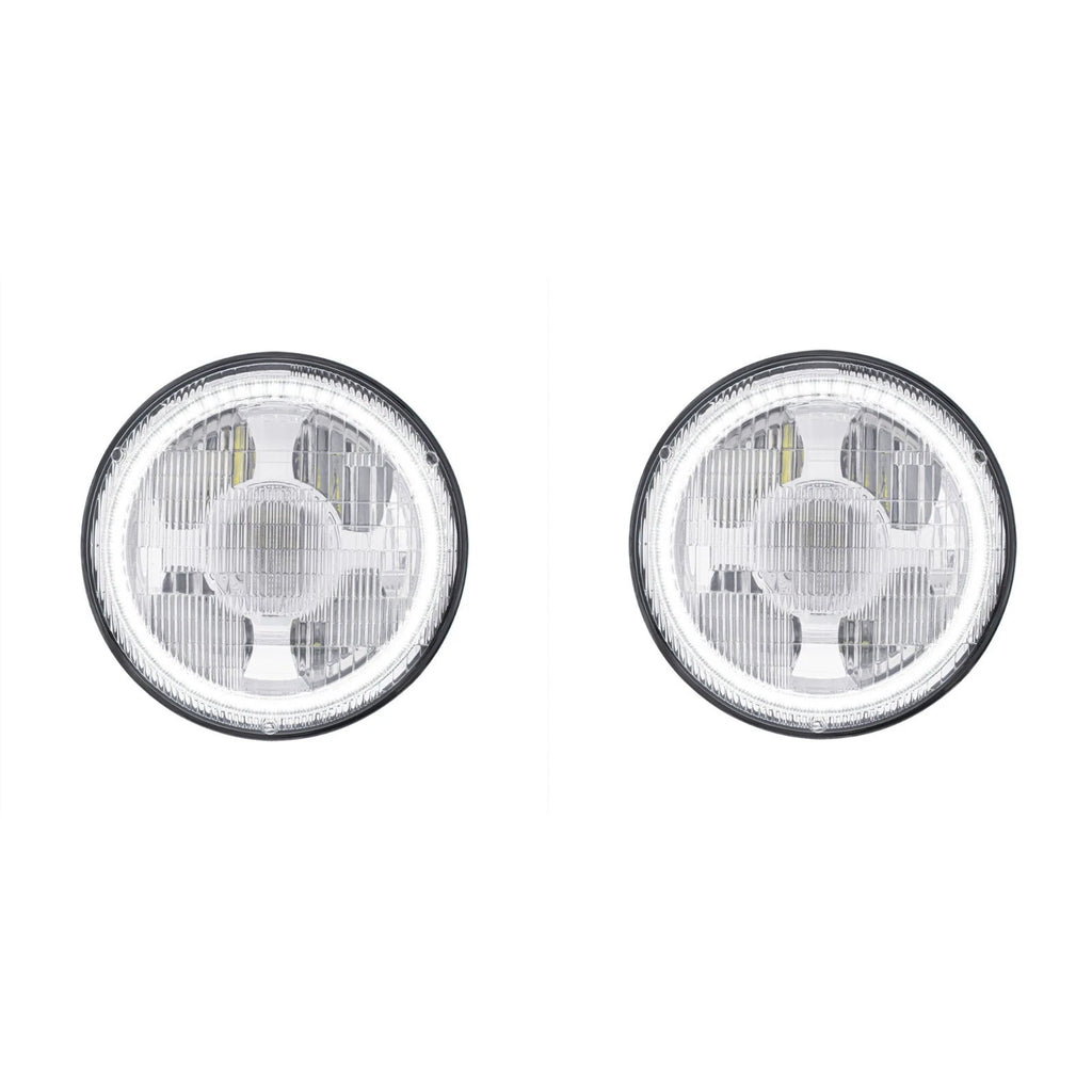 LED Headlights Pair Dual Function Halo for Ford Ranger (2011–2018)