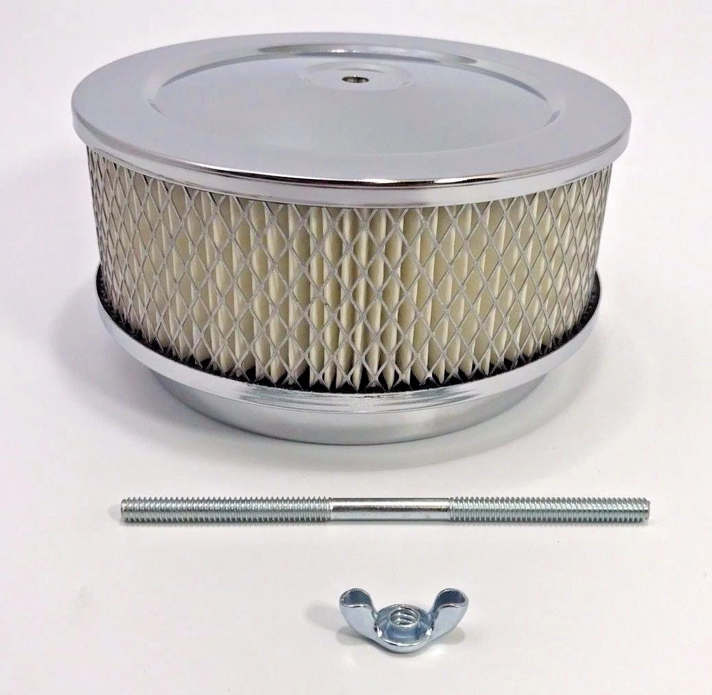 Chrome Air Cleaner Assembly 4bbl for Hot Rod Carb (5 1/8in Opening) (—)