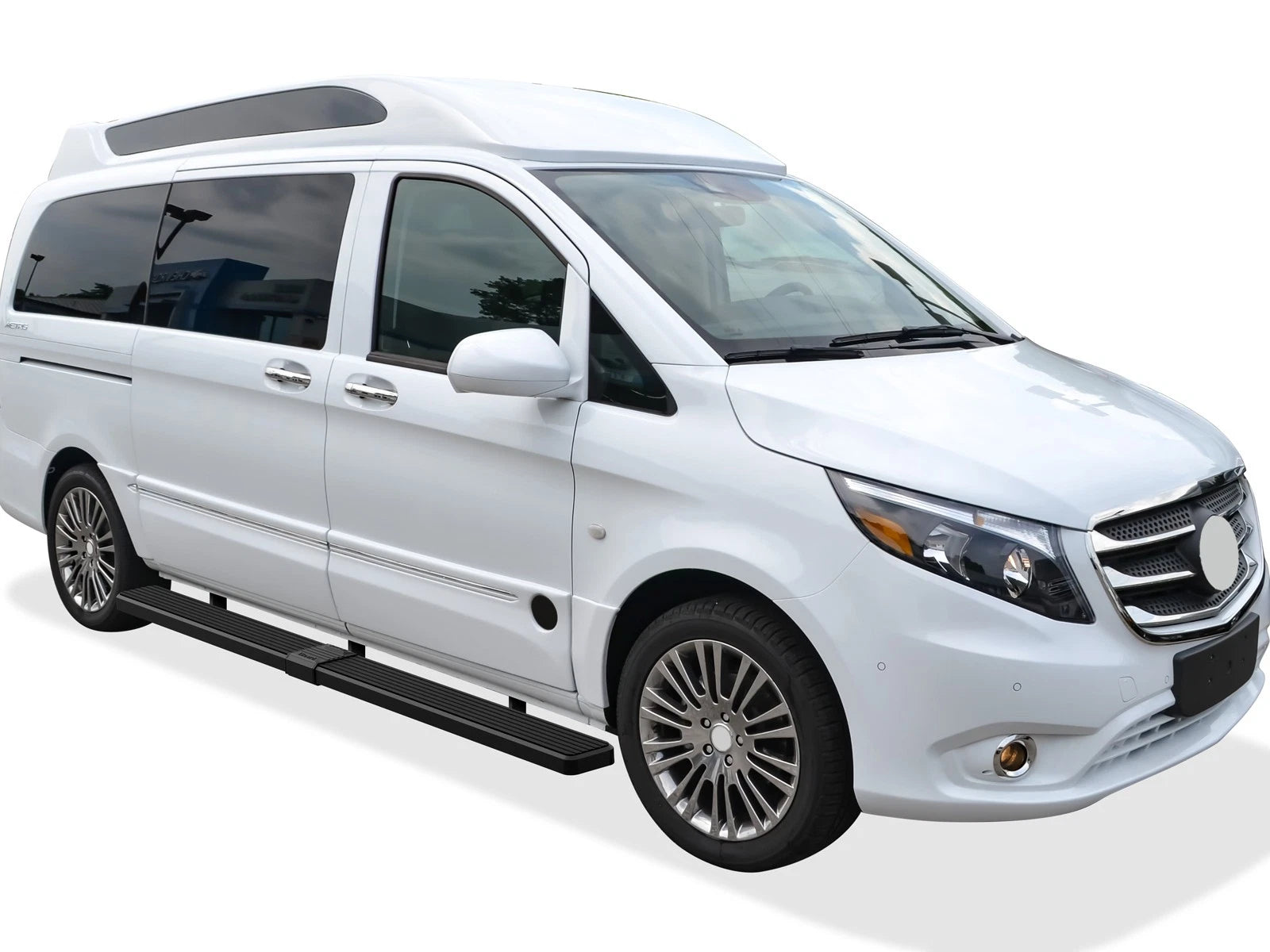 Running Boards for Mercedes-Benz Metris Cargo Van (2016-2023) Matte Black