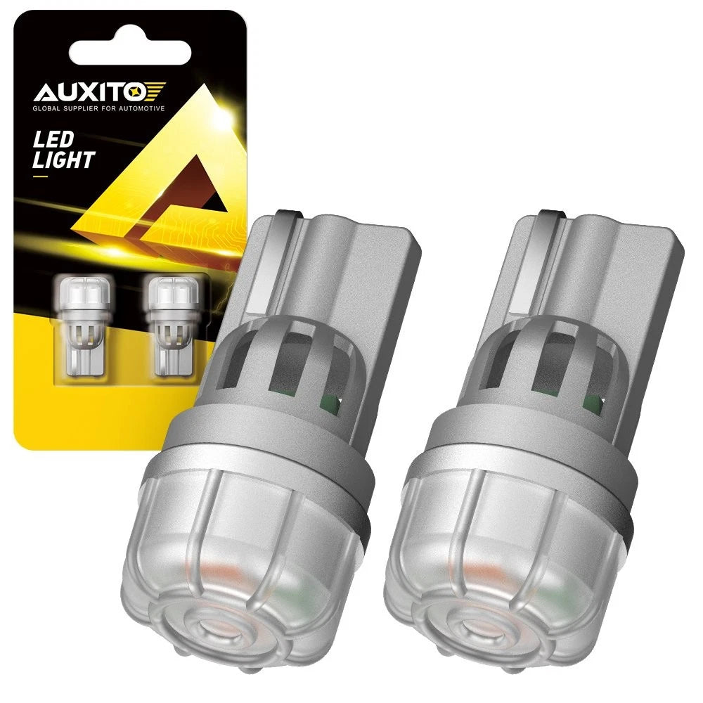 2X T10 194 168 2825 Amber LED Side Marker Light Bulbs for
