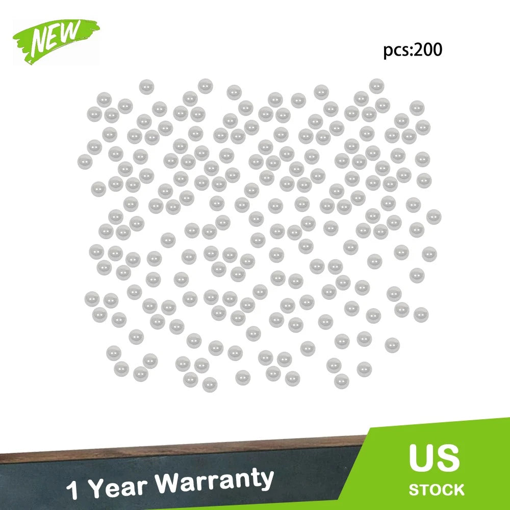 Set of 200 Chrome Steel Bearing Balls 0.5" G25 Grade