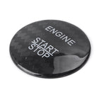 Carbon Fiber Engine Start Stop Button Sticker Cover for Mercedes Benz E Class