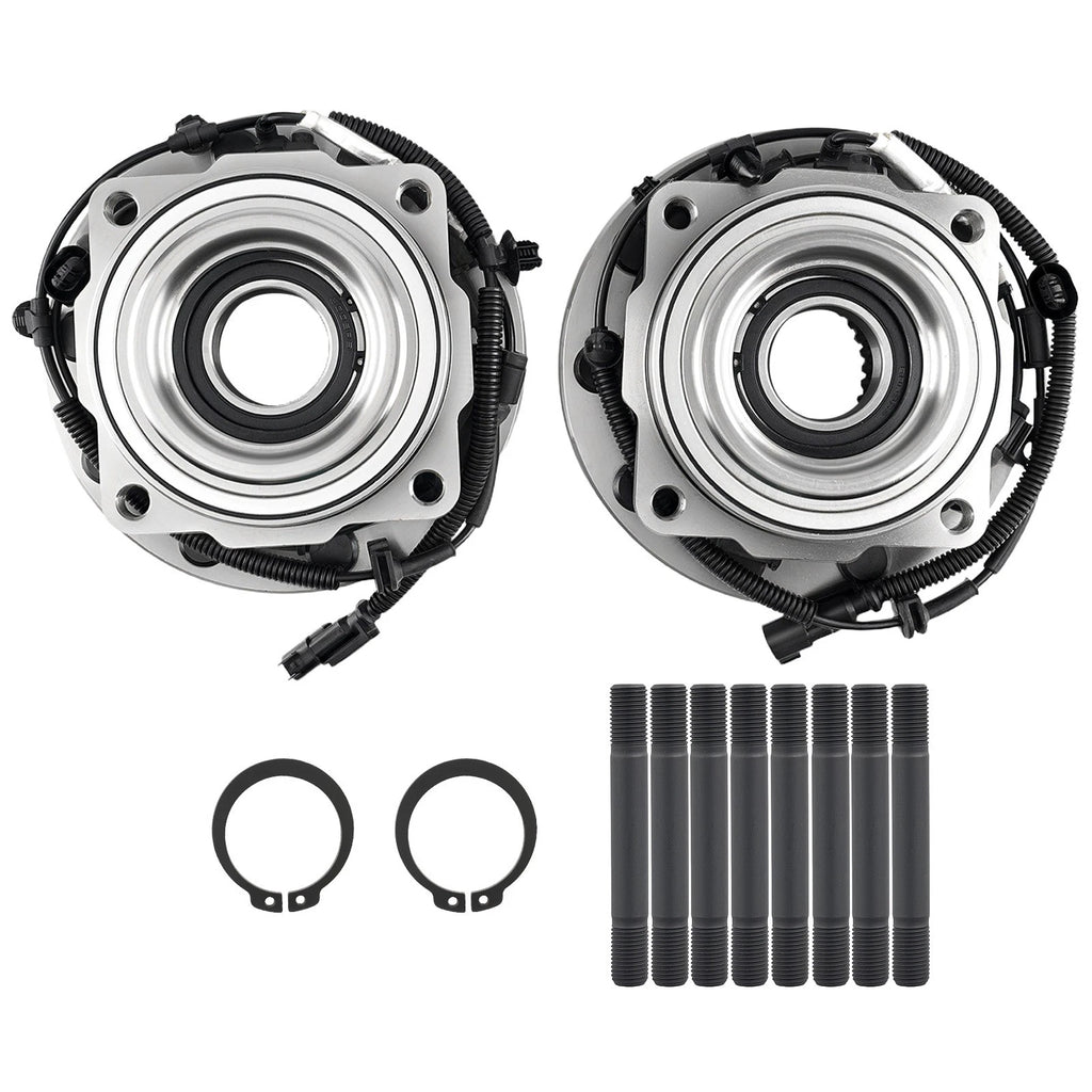Pair Front Wheel Hub & Bearing Sets for Ford F-450/F-550 4x4 (2017–2019) BHA31370