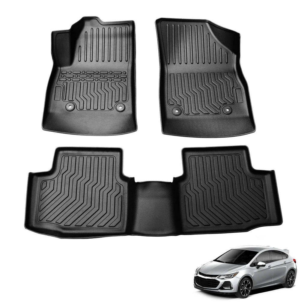 Set of 2 All Weather Floor Mats for Chevrolet Cruze (2016–2019)