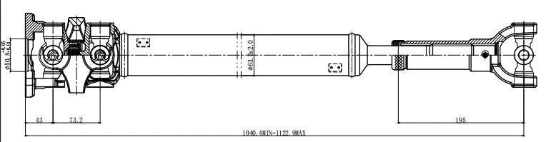 Front Prop Drive Shaft for F-250 Super Duty (1999–2003)