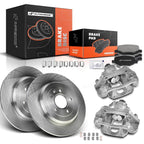 Rear Rotors & Pads Set for Ford Explorer Taurus Lincoln MKT 