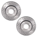 Set of 2 Brembo Xtra Drilled Front Brake Disc Rotors for Ford Focus (2000–2004)