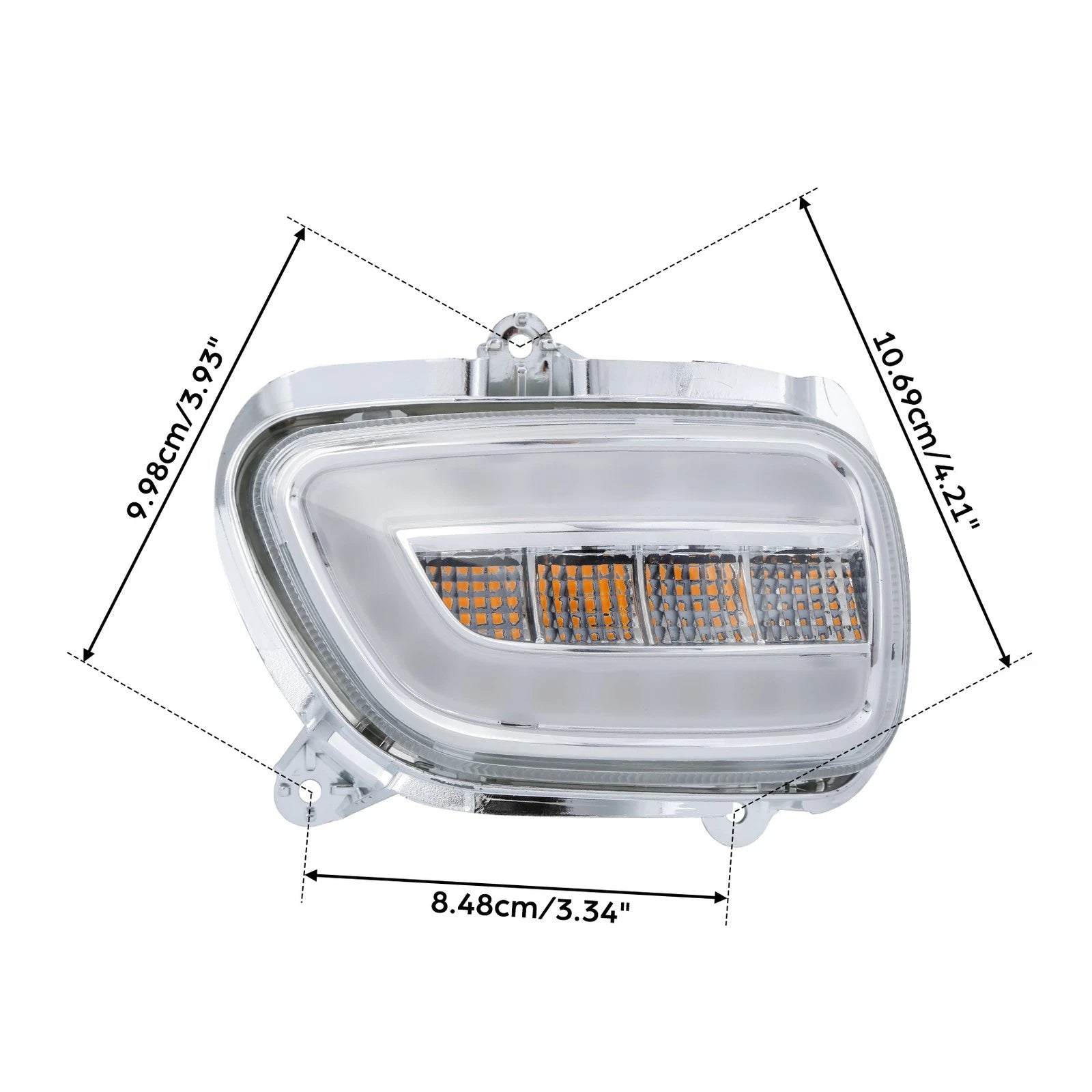 Front LED Turn Signals Clear Lens for Honda Goldwing GL1800 (2001–2017)