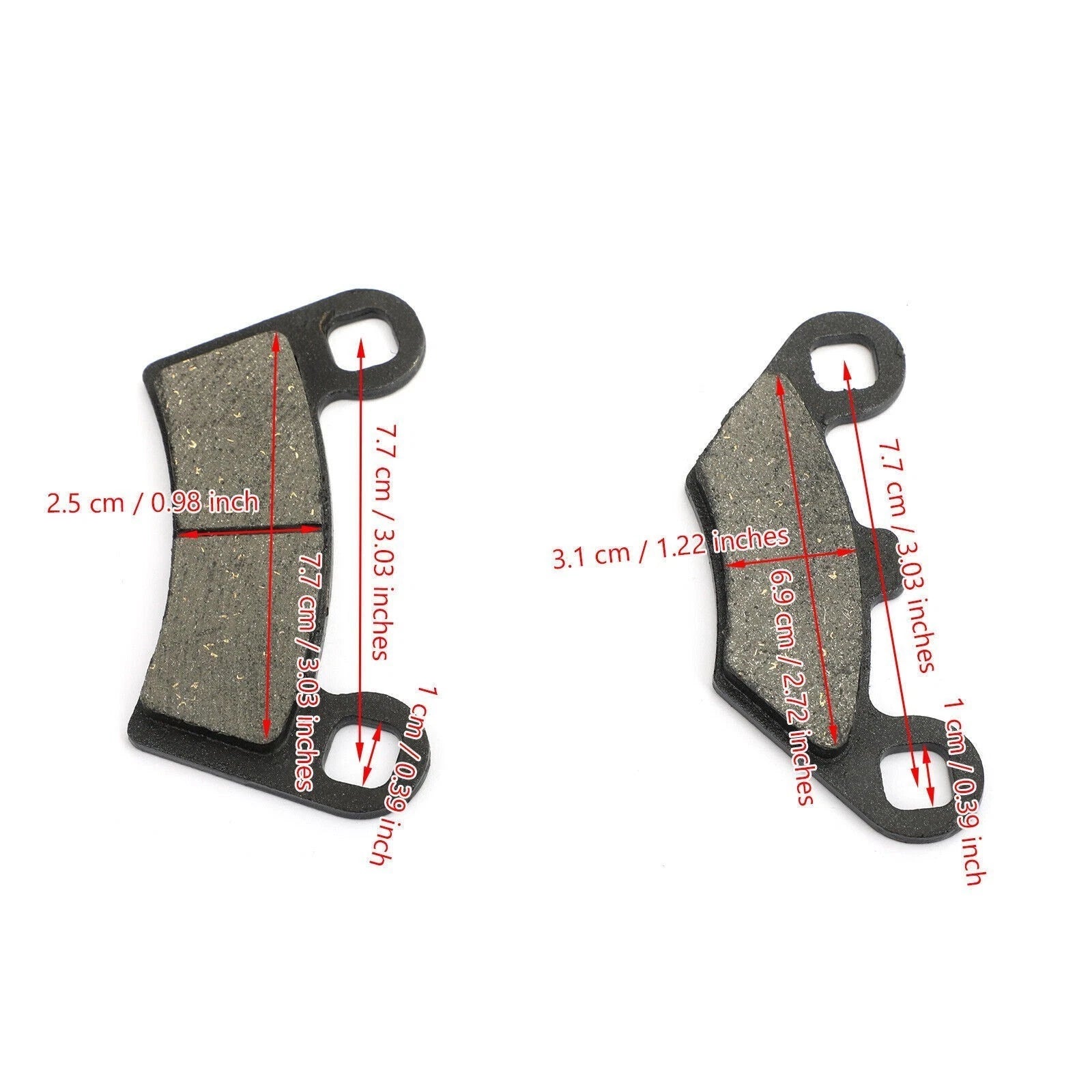 Front & Rear Brake Pads for Polaris RZR 800/RZR 800 S/RZR 800 EPS/RZR UE (2008–2014)