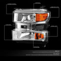 Chrome/Amber Headlight Lamp for Chevy Silverado 1500 WT (2019–2021)