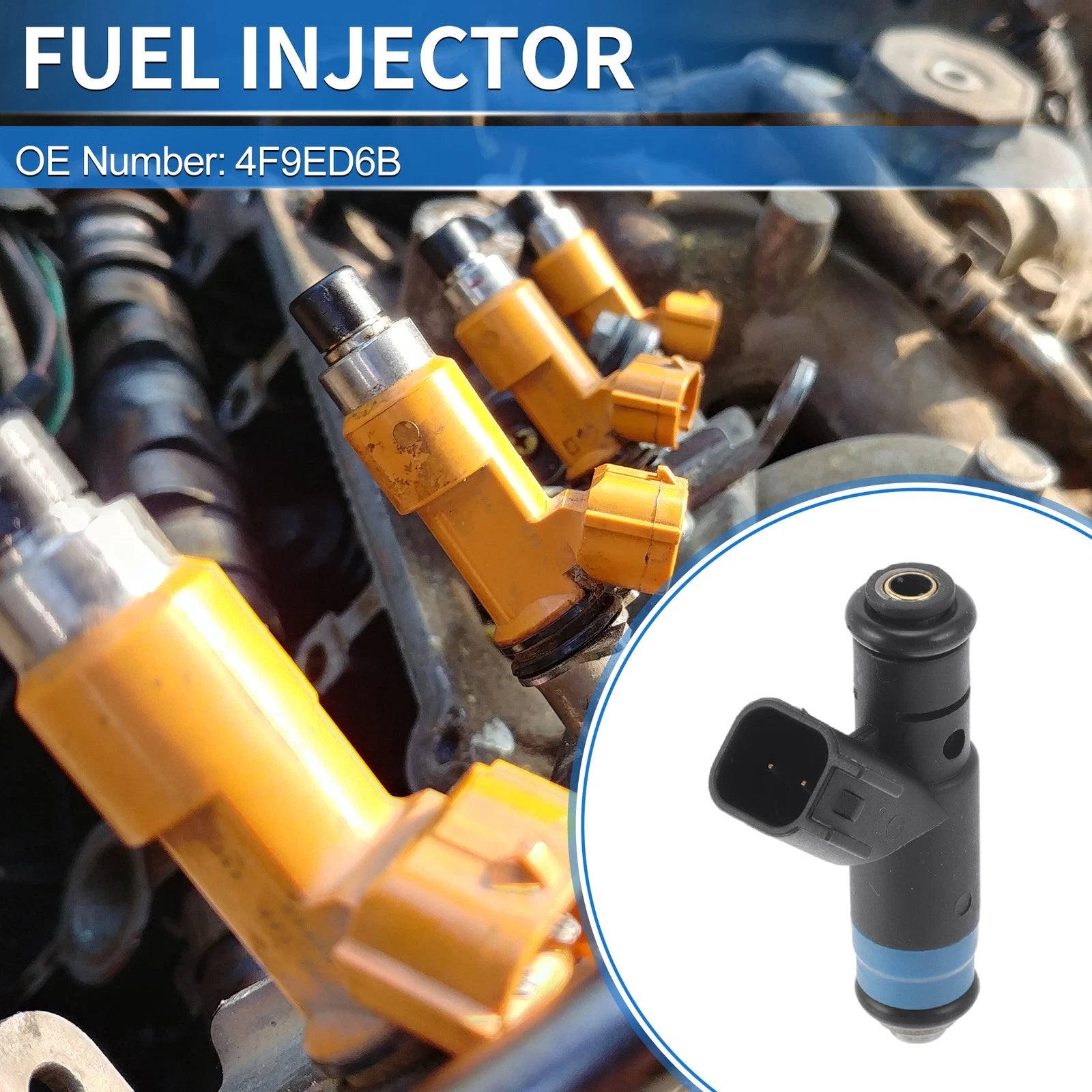 1 Pc No.4F9ED6B Fuel Injector for Ford Freestyle (2005–2007)
