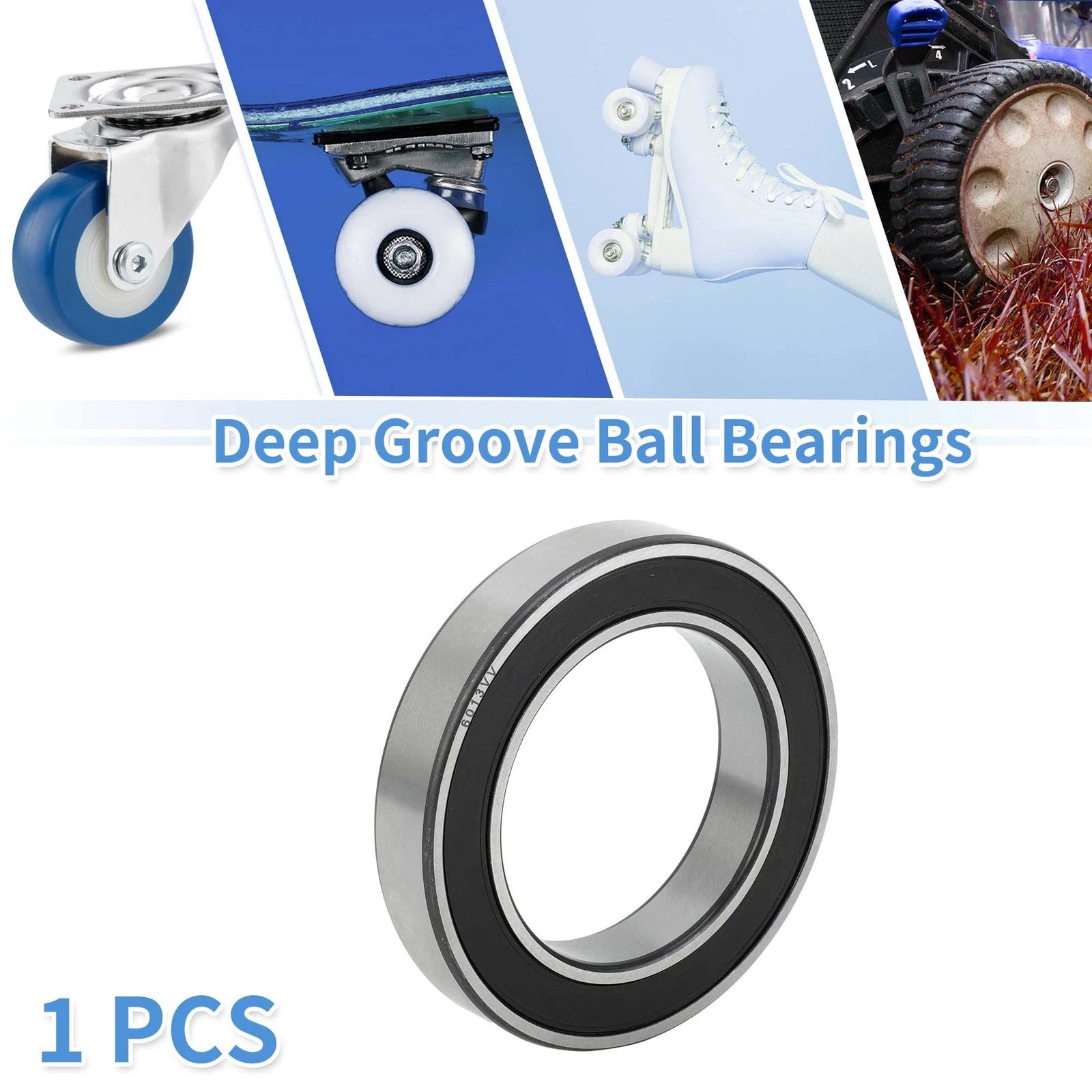 Deep Groove Ball Bearing 6013VV for Scooter Skateboard Wheel (65x100x18mm)