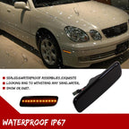 Smoked Lens Amber Front Side Marker Lights for Toyota Lexus Scion
