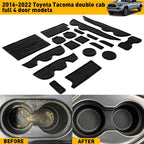 Cup and Door Center Console Liner Insert for Toyota Tacoma (2016–2022)