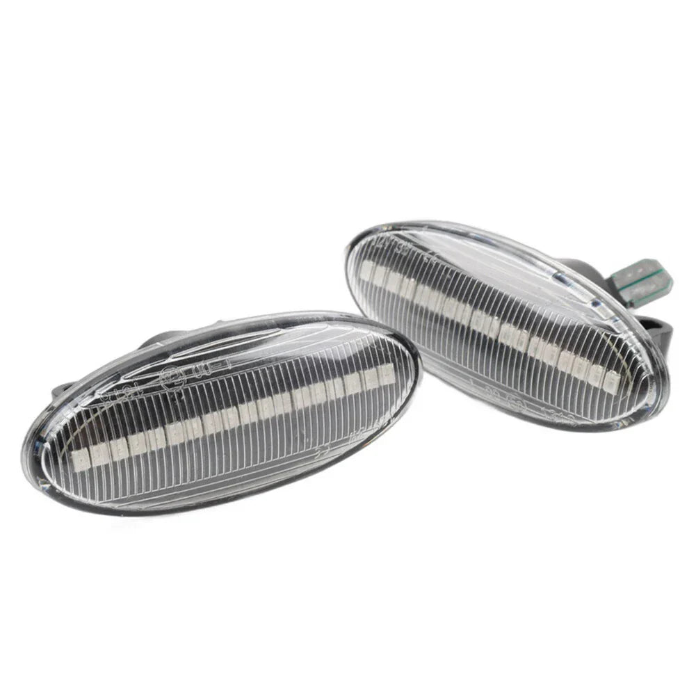 Dynamic Clear LED Side Marker Turn Signal Light for Nissan Qashqai Juke X-Trail