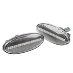 Dynamic Clear LED Side Marker Turn Signal Light for Nissan Qashqai Juke X-Trail