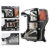 Set of 2 Halogen Black Headlights for Ford F250 F350 F450 (2020–2022)