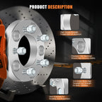 4X 1" Wheel Adapter 5x5 to 5x4.5 12x1.5 for Chrysler Town & Country, Dodge Journey