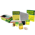 2X Mann Oil Air Carbon Cabin Compressor Fuel Filter Kit for W211 (2002–2009)