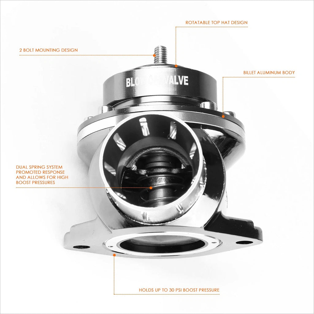 Universal Adjustable 2-Bolt Turbo Blow-Off Valve for Type-S RS RZ