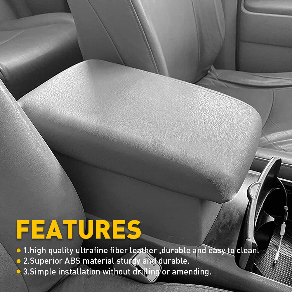 Armrest Center Console Cover Lid for Toyota Highlander (2008–2013) Gray
