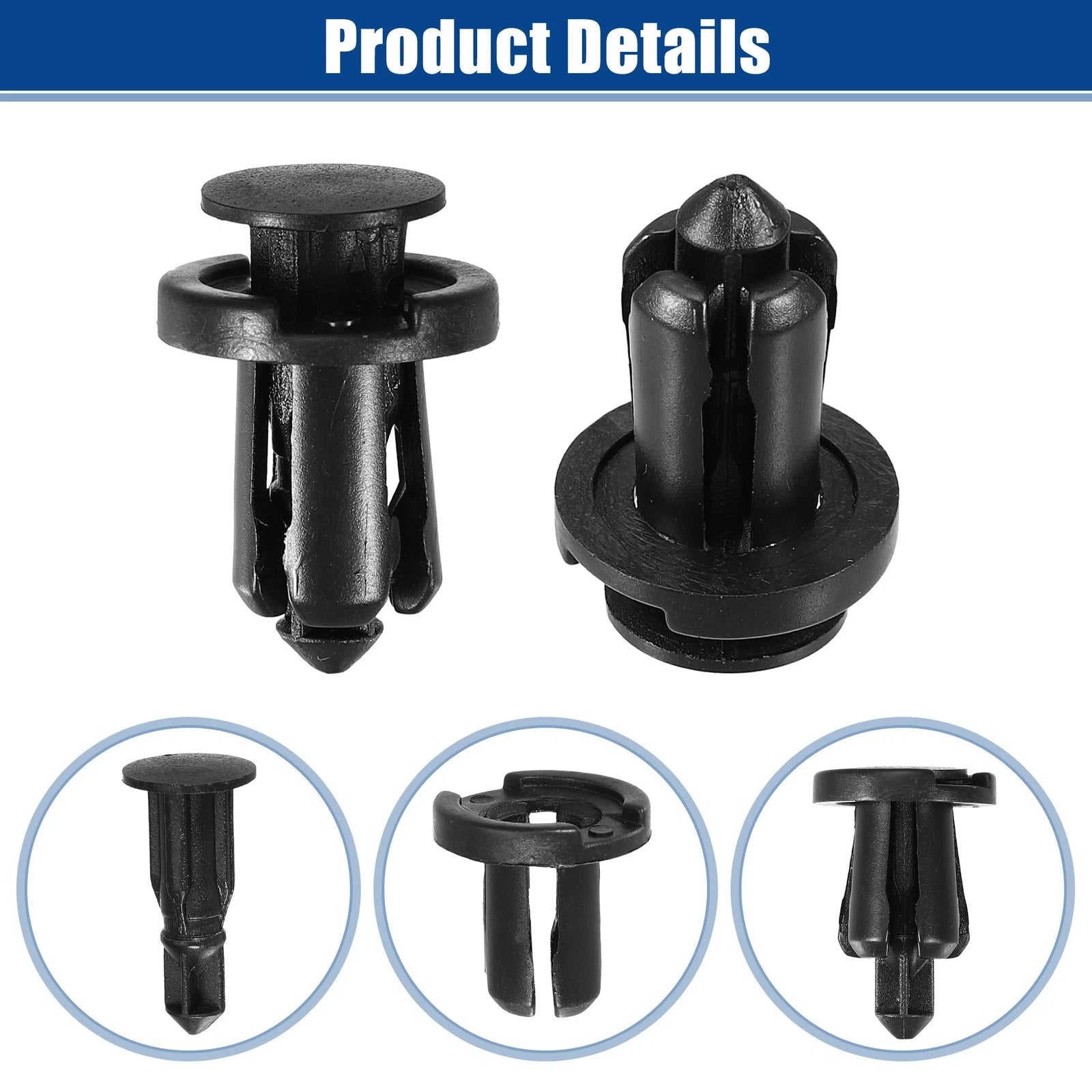 10 Pcs Bumper Cover Push Type Retainer Clips for Nissan 240SX (1989–1998) No. 0155309241