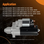 1.7KW 10T Starter Motor for Mercedes-Benz CLK320 CLK500 (1998–2006) 17757