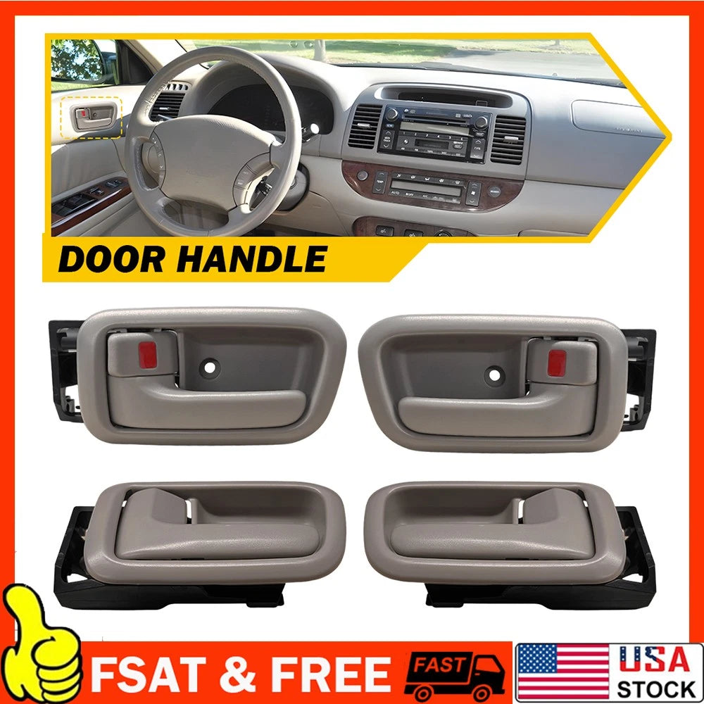 Inside Door Handle & Bezels Set for Toyota Tundra  Beige