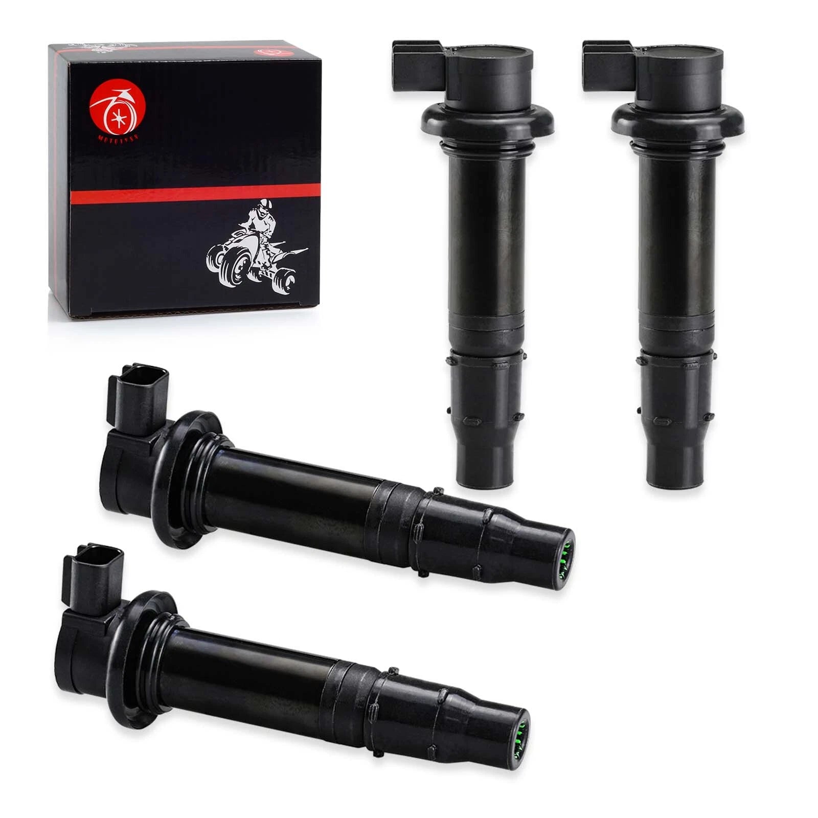 4X Ignition Coil Assembly for Yamaha YZF-R6 R6 (2003–2005) YZF R6S (2006–2009)